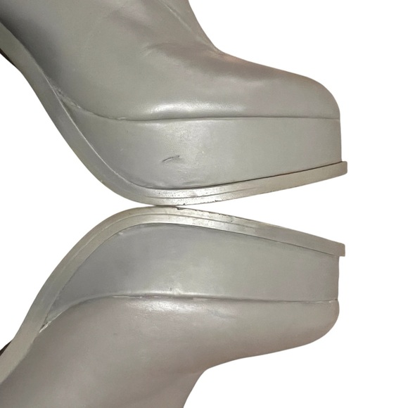 Zara women’s gray platform boots - Picture 7 of 9